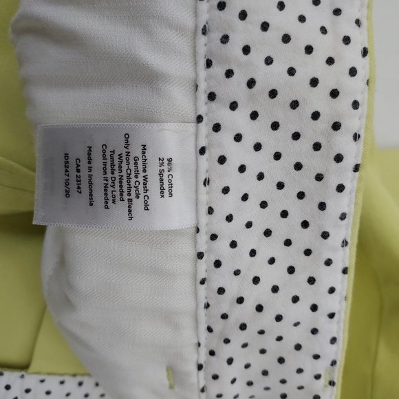 Talbots Yellow Cropped Pants - Picture 4 of 9